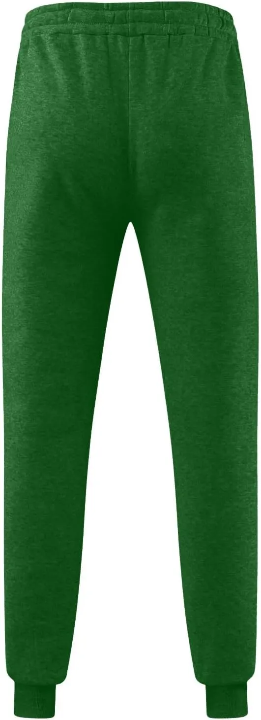 Mens Jogging Casual Baggy Pants Active Athletic Workout Drawstring Waist Heavyweight Joggers Sweatpants with Pockets