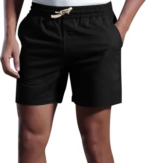 Men's Linen Shorts Slim-fit 5" Flat Front Casual Summer Stretch Shorts Golf Beach Shorts with Pockets