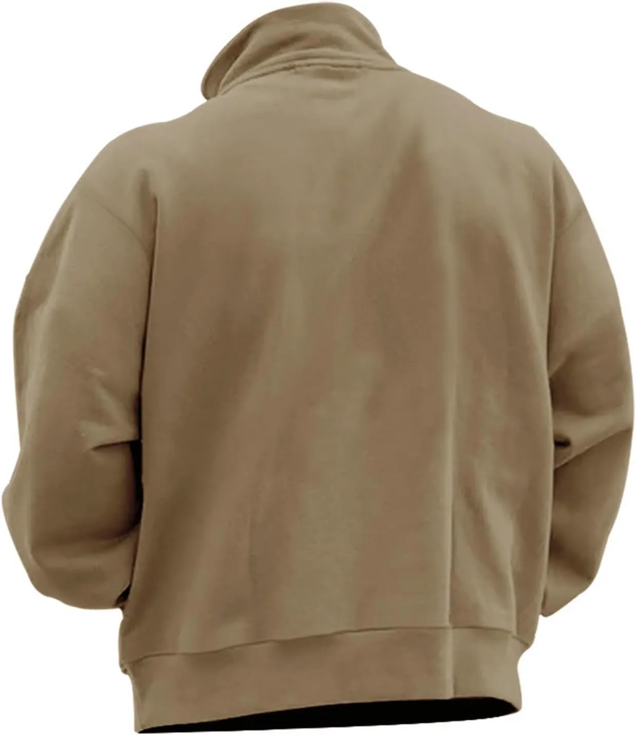 Men's Long-Sleeve Quarter-Zip Sweatshirt Long Sleeve Solid Pullover Loose Fit Lightweight Golf Mock Neck Sweaters