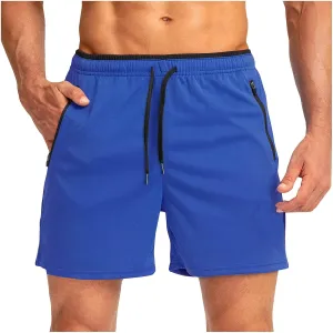 Men's Running Shorts Lightweight Loose Fit Fitness Shorts Quick Dry Athletic Clothes Workout Gym Shorts with Pockets