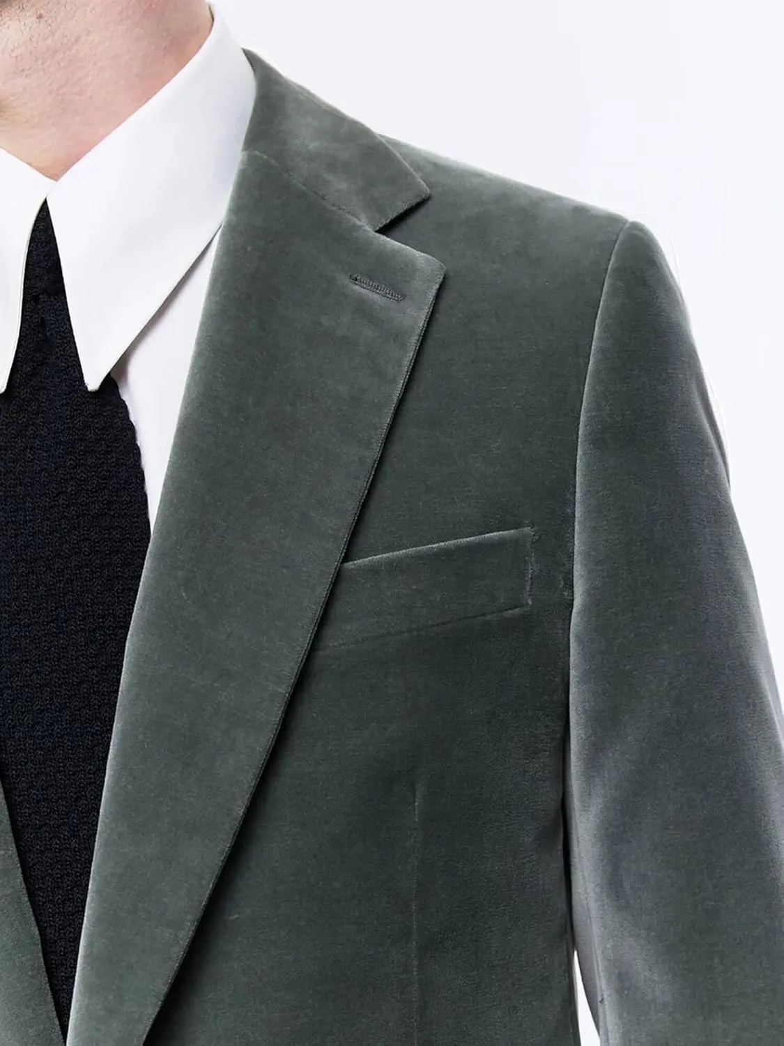 Men's Suits 2 Piece Velvet Suit for Men Slim Fit Suit Jacket Pants Set Two Button Prom Wedding Tuxedo Suits