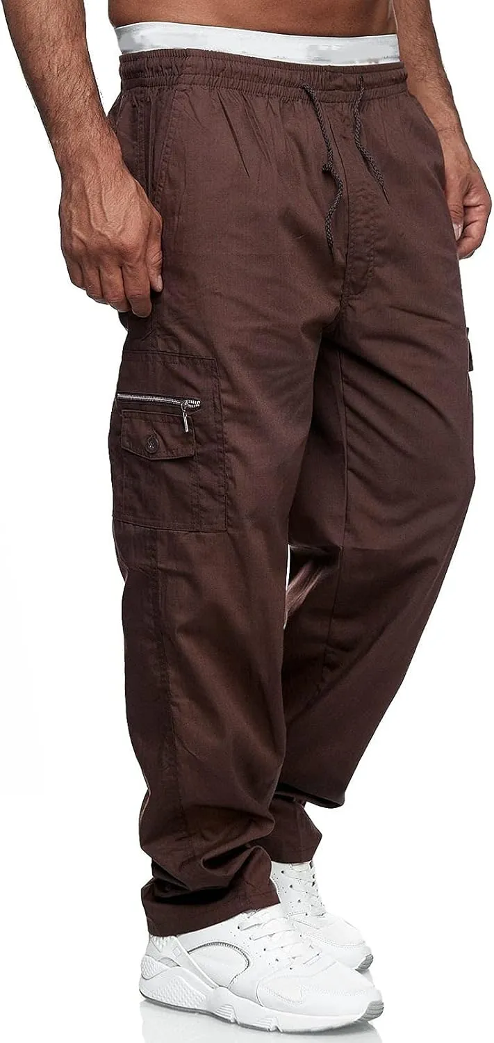 Mens Sweatpants Joggers Warm Fleece Heavyweight Gym Athletic Running Track 5 Pocket Winter Sweat Pants Athletic Pants