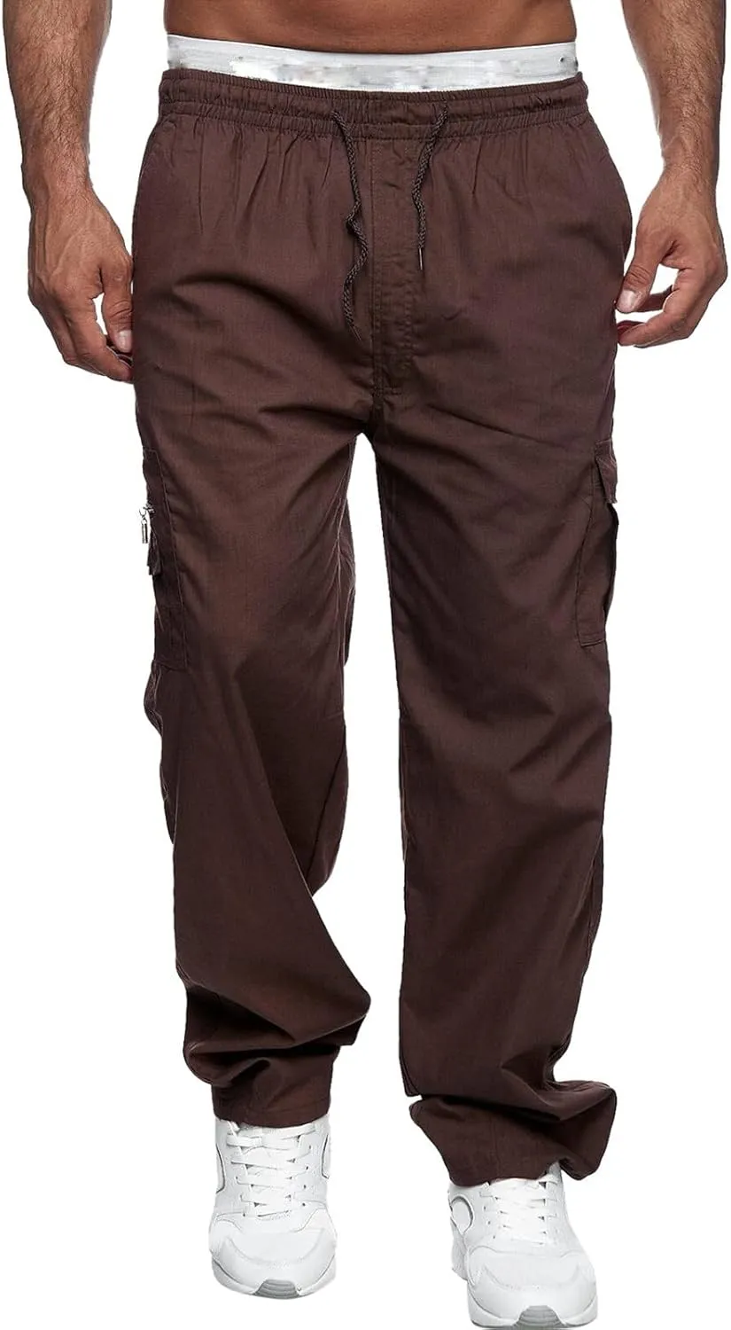 Mens Sweatpants Joggers Warm Fleece Heavyweight Gym Athletic Running Track 5 Pocket Winter Sweat Pants Athletic Pants