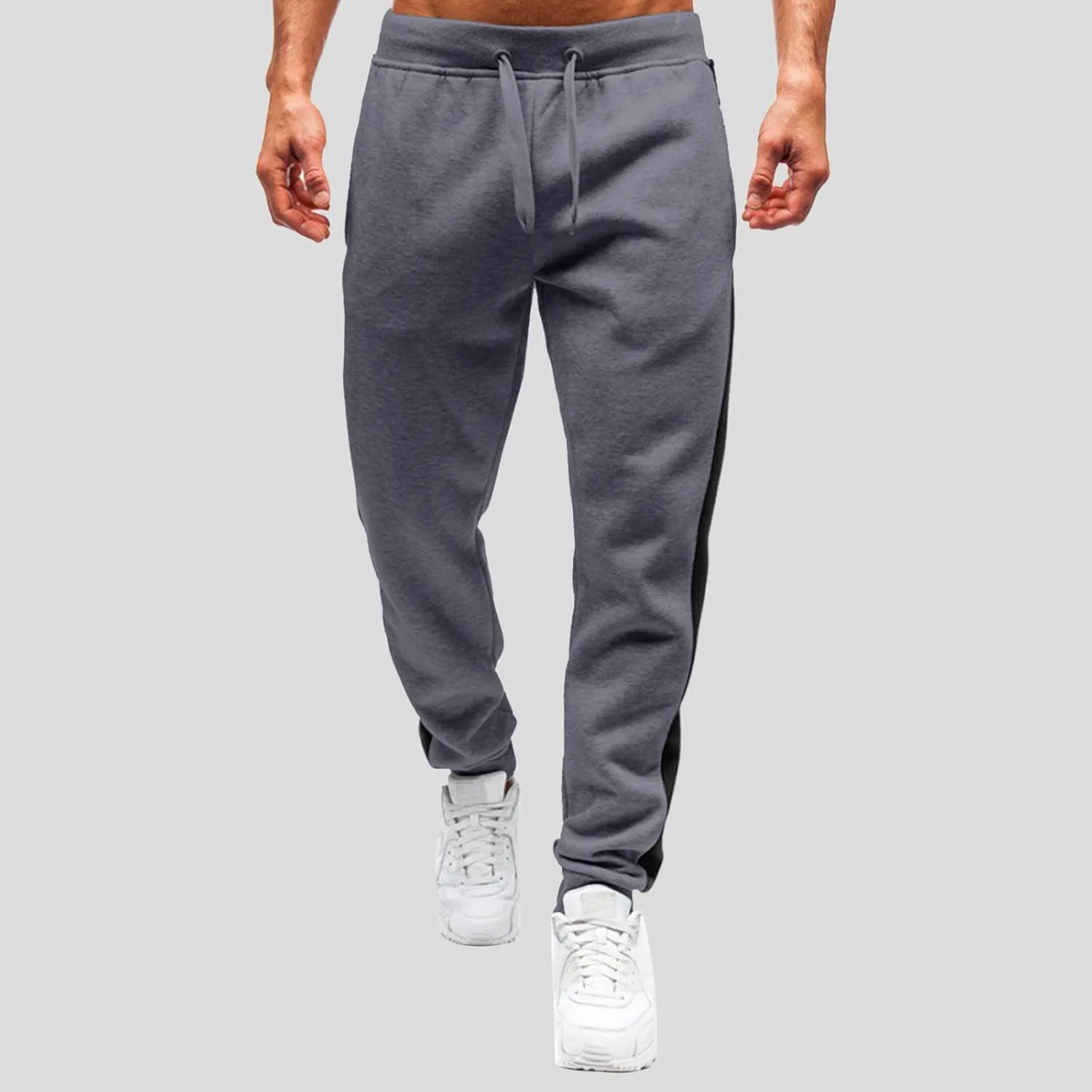 Mens Sweatpants Pants Hiking Ripstop Cargo Pants Relaxed Fit Cargo Pant Men's Drawstring Waist Side Pocket Straight
