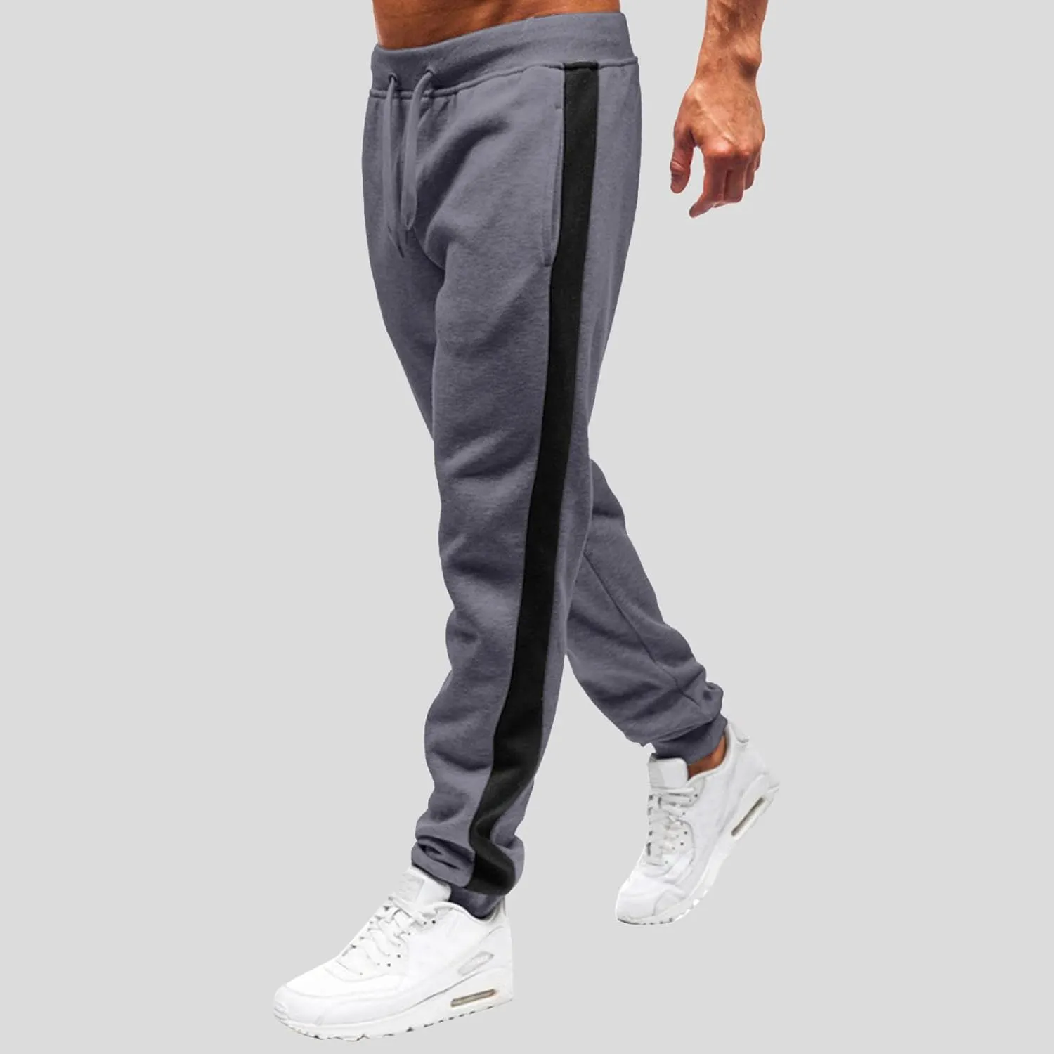 Mens Sweatpants Pants Hiking Ripstop Cargo Pants Relaxed Fit Cargo Pant Men's Drawstring Waist Side Pocket Straight