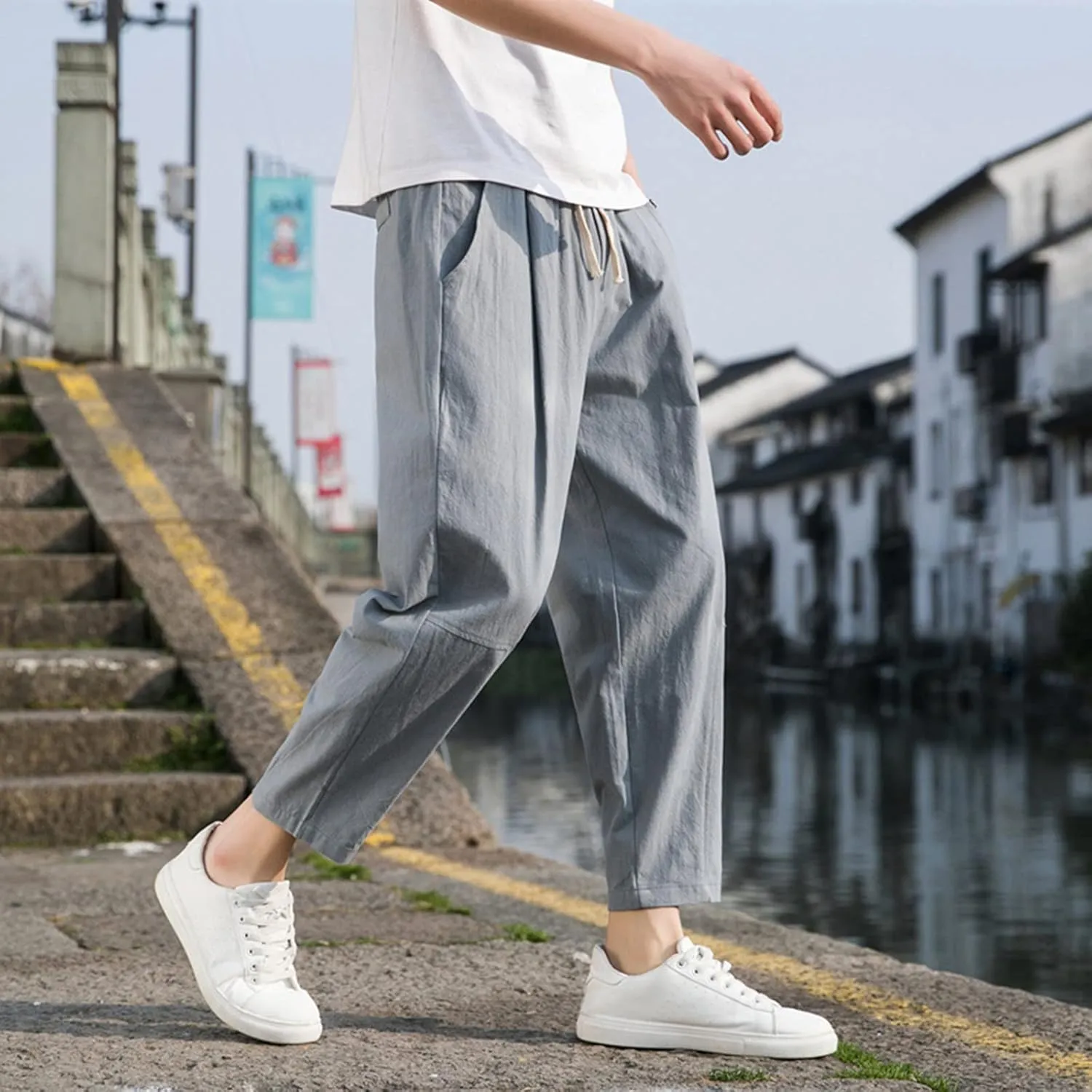 Mens Sweatpants with Pockets Big and Tall 2023 Casual Work Trouser Sweatpants for Men Joggers with Pocket Lounge Pants