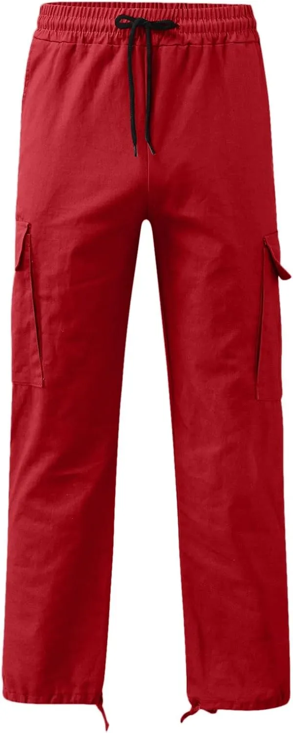 Mens Sweatpants with Pockets Big and Tall Pants Cargo Pants for Men Stretch Men's Regular Fleece Pants Winter Casual