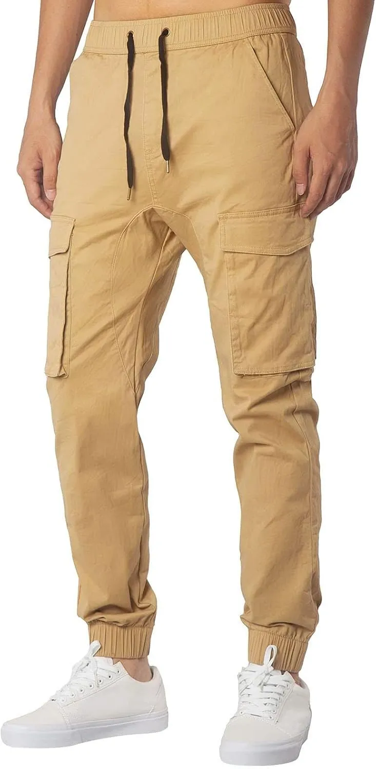 Mens Sweatpants with Pockets Big and Tall Waist Trousers Men Pants Joggers Athletic Casual Cargo Pants Military Pants