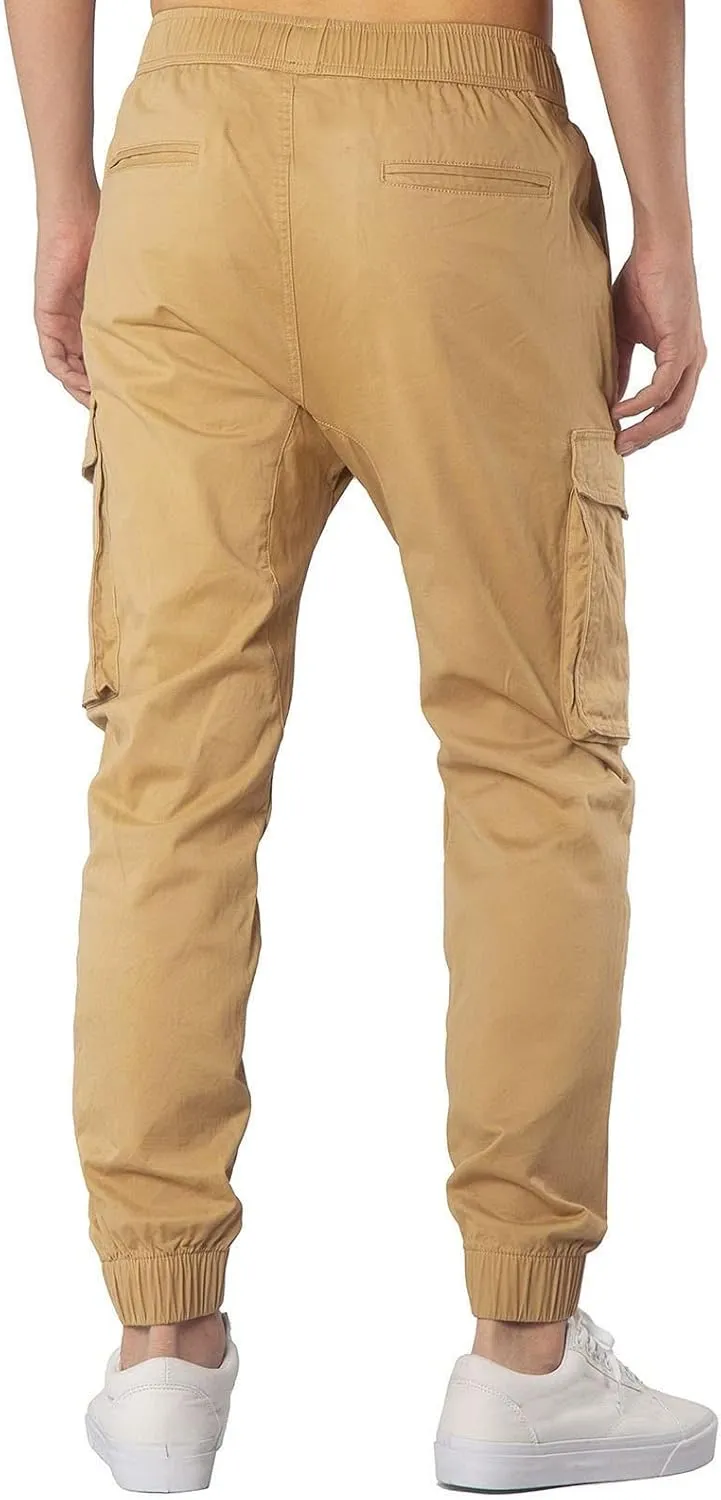 Mens Sweatpants with Pockets Big and Tall Waist Trousers Men Pants Joggers Athletic Casual Cargo Pants Military Pants