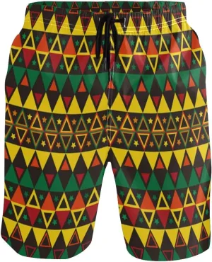 Mens Swim Trunks Board Shorts Lightweight Quick Dry Drawstring Bathing Suits