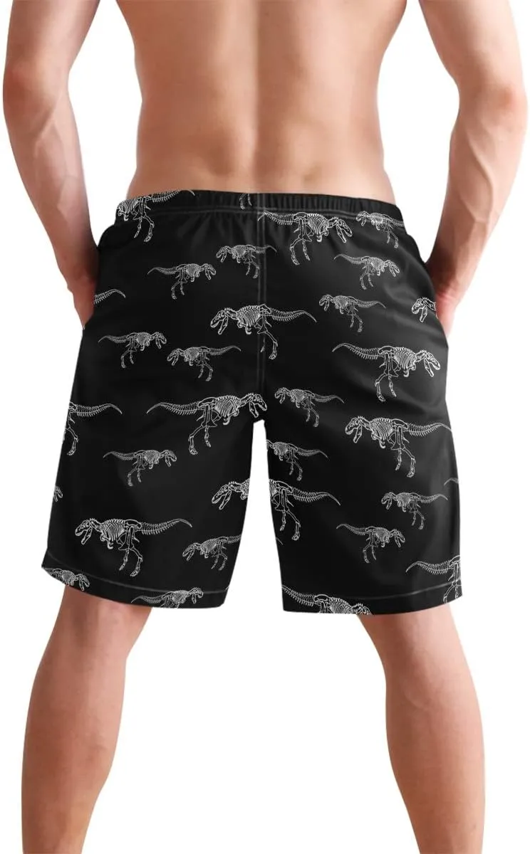 Mens Swim Trunks Board Shorts Lightweight Quick Dry Drawstring Bathing Suits