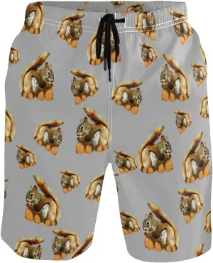 Mens Swim Trunks Board Shorts Lightweight Quick Dry Drawstring Bathing Suits