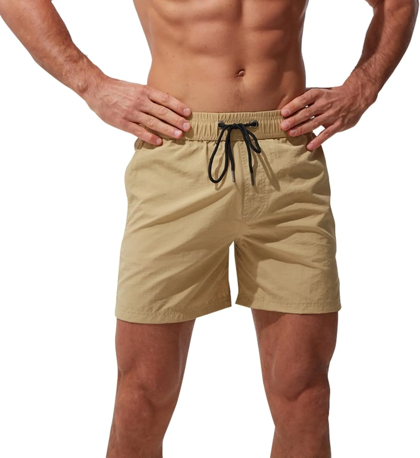 Mens Swim Trunks Quick Dry Hawaiian Board Shorts Stretch Swim Shorts Swimsuit with Pockets