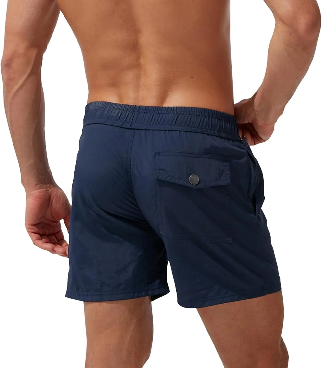 Mens Swim Trunks Quick Dry Hawaiian Board Shorts Stretch Swim Shorts Swimsuit with Pockets