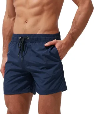 Mens Swim Trunks Quick Dry Hawaiian Board Shorts Stretch Swim Shorts Swimsuit with Pockets