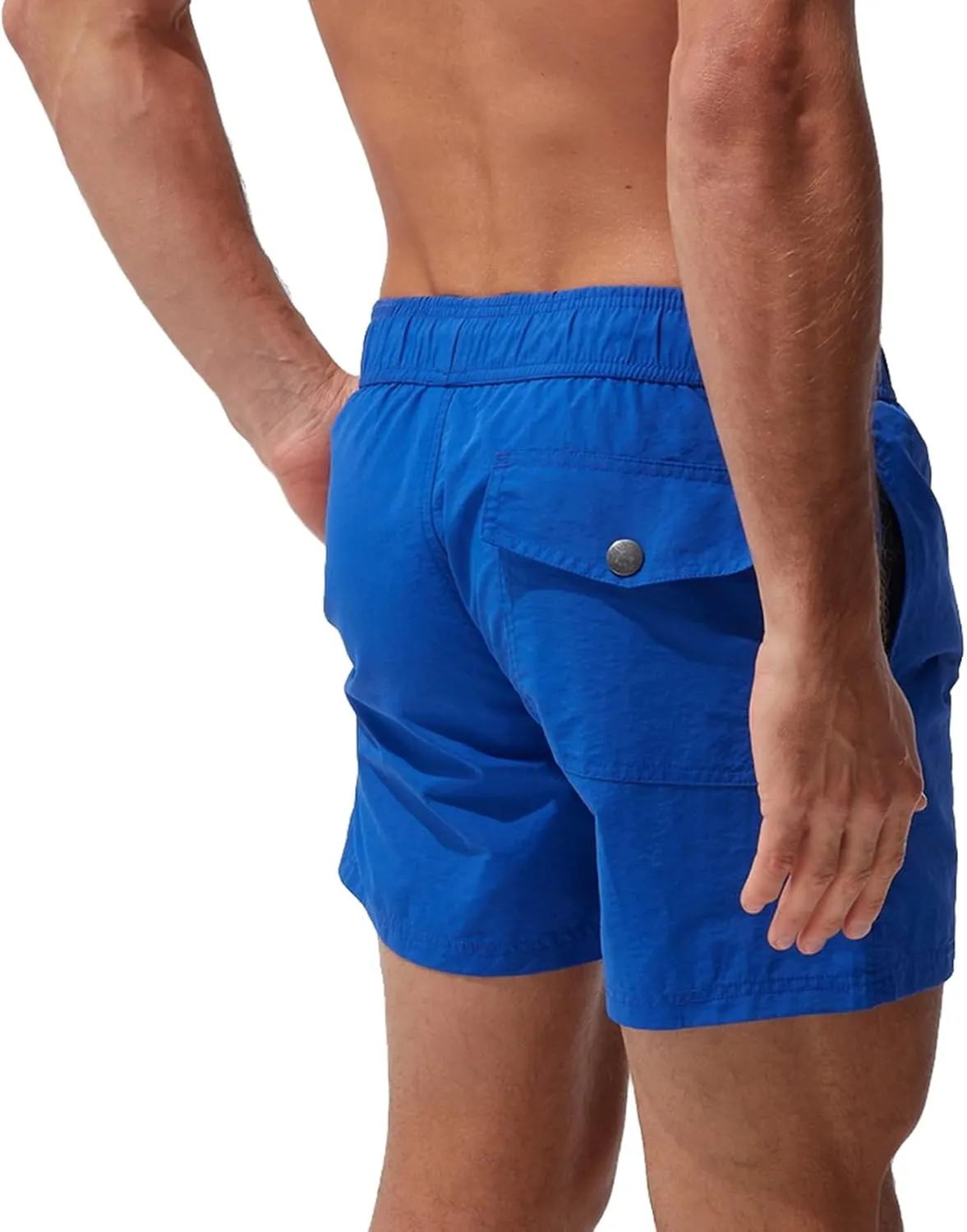 Mens Swim Trunks Quick Dry Hawaiian Board Shorts Stretch Swim Shorts Swimsuit with Pockets