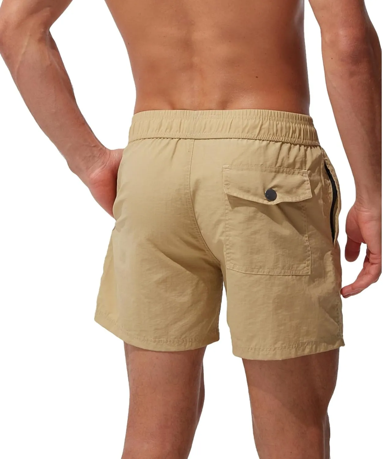 Mens Swim Trunks Quick Dry Hawaiian Board Shorts Stretch Swim Shorts Swimsuit with Pockets