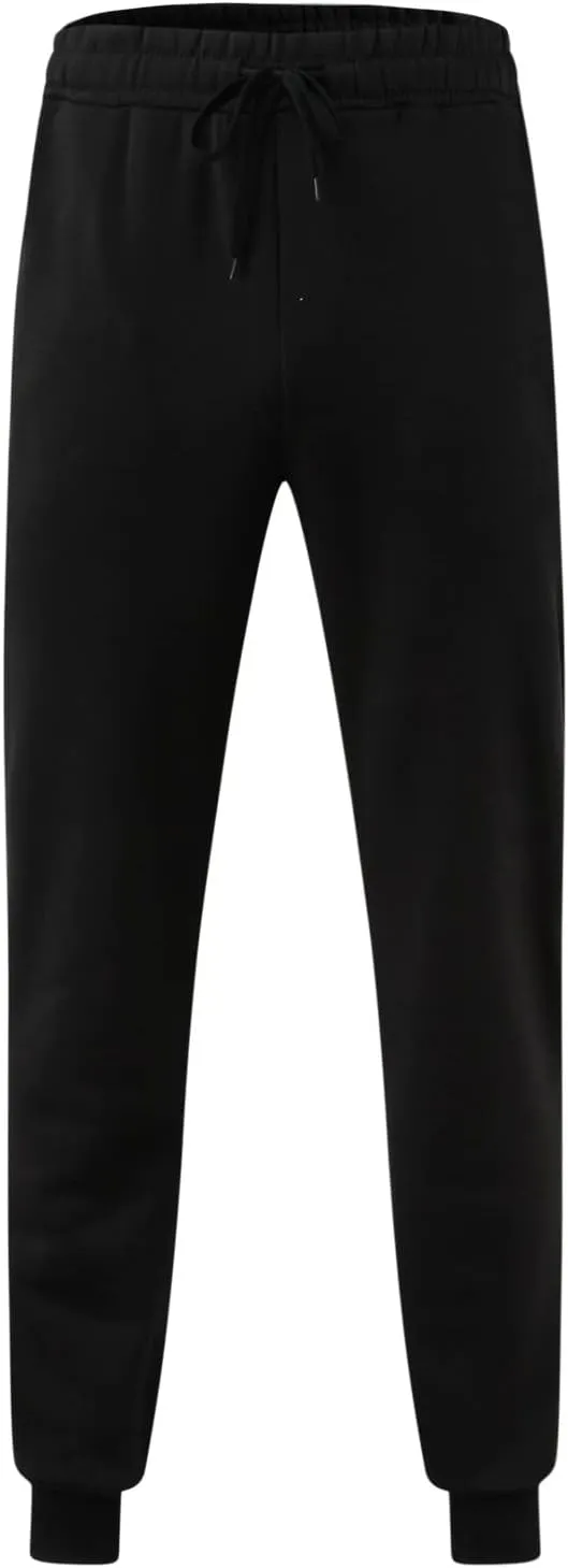 Mens Workout Cargo Sweatpants Active Fleece Jogger Pants Regular and Big & Tall Sizes Sweatpants for Men with Pockets