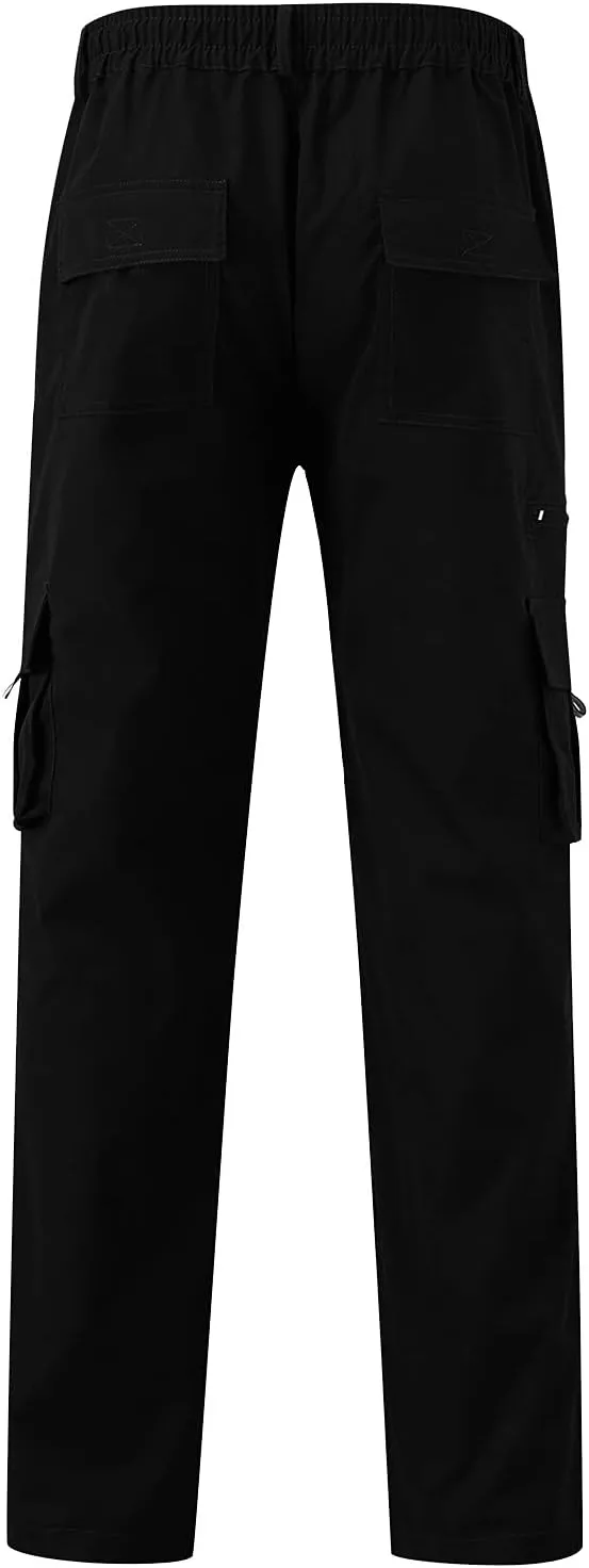 Mens Workout Cargo Sweatpants Pants Joggers for Men Big and Tall Men's Workout Slim Gym Joggers Pants Sport Training