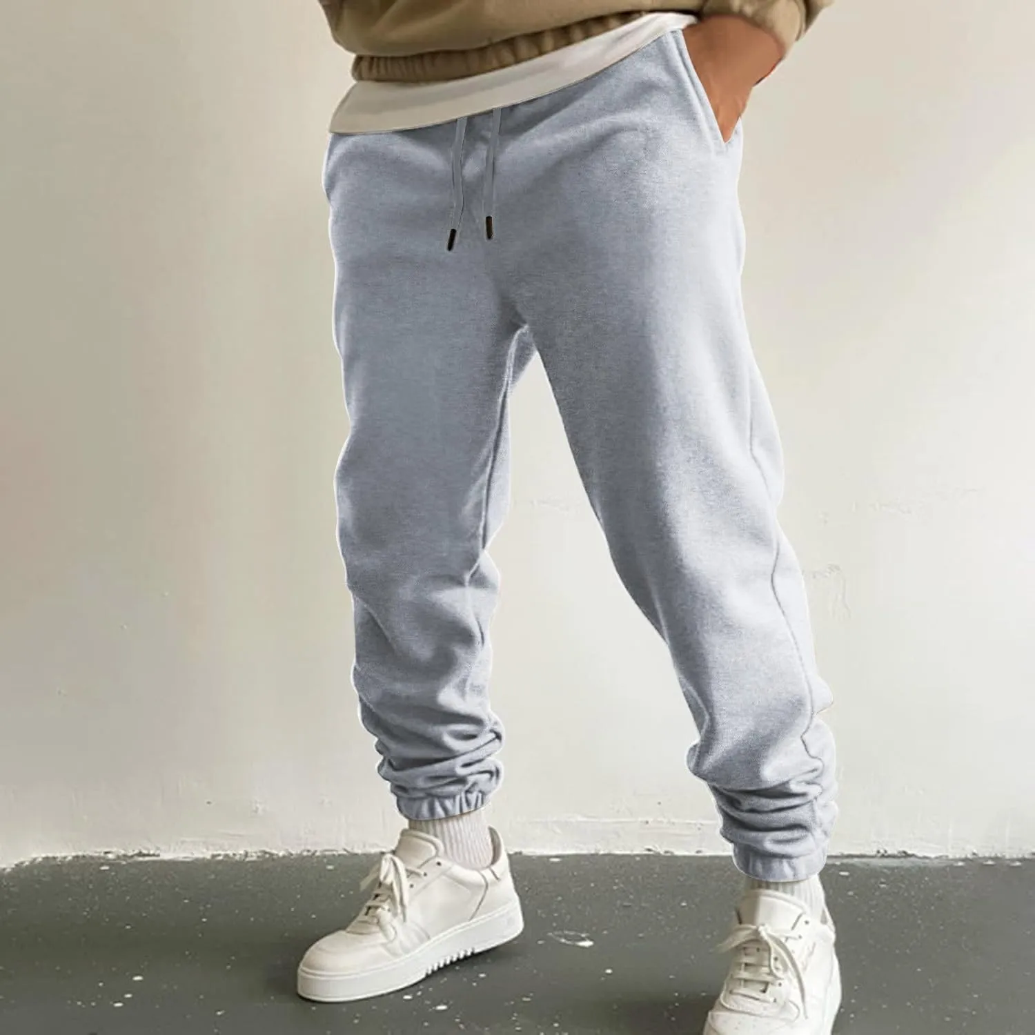 Mens Workout Cargo Sweatpants Slim Joggers Workout Pants for Running Sweatpants Hiking Mens Sweatpants Casual Cotton