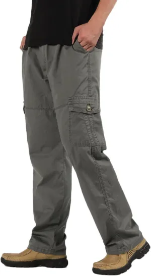 Mens Workout Cargo Sweatpants Yoga Sweatpants Athletic Lounge Pants Loose Drawstring Casual Jersey Pants Joggers for