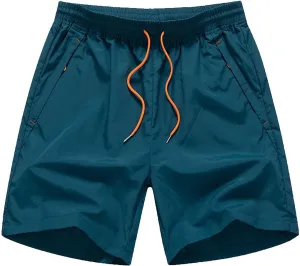 Men's Workout Running Shorts Quick Dry Active Shorts Loose Fit Athletic Shorts with Pockets, Lightweight, Breathable