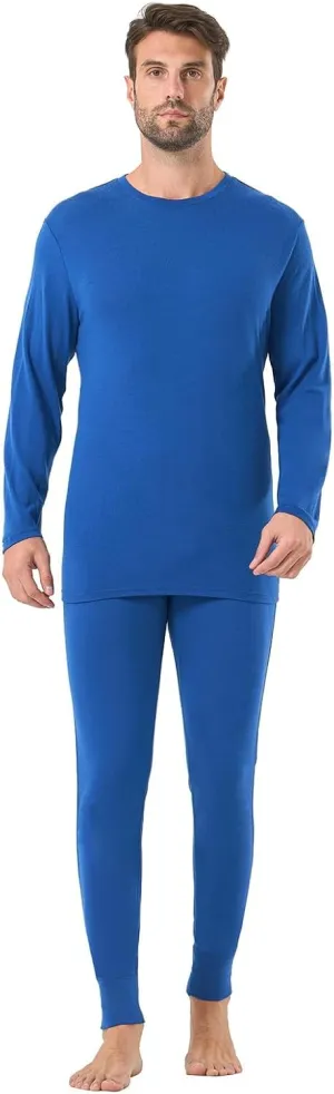 Merino Protect 100% Merino Wool Base Layer Mens Set Thermals Odor Resistance Underwear For Cold Weather