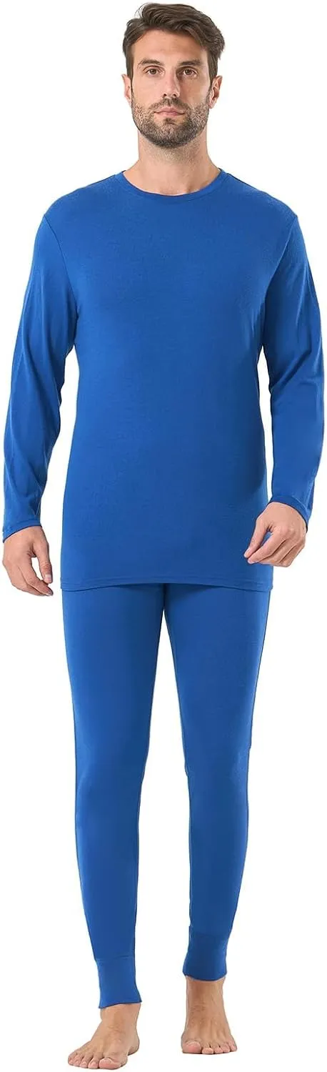Merino Protect 100% Merino Wool Base Layer Mens Set Thermals Odor Resistance Underwear For Cold Weather