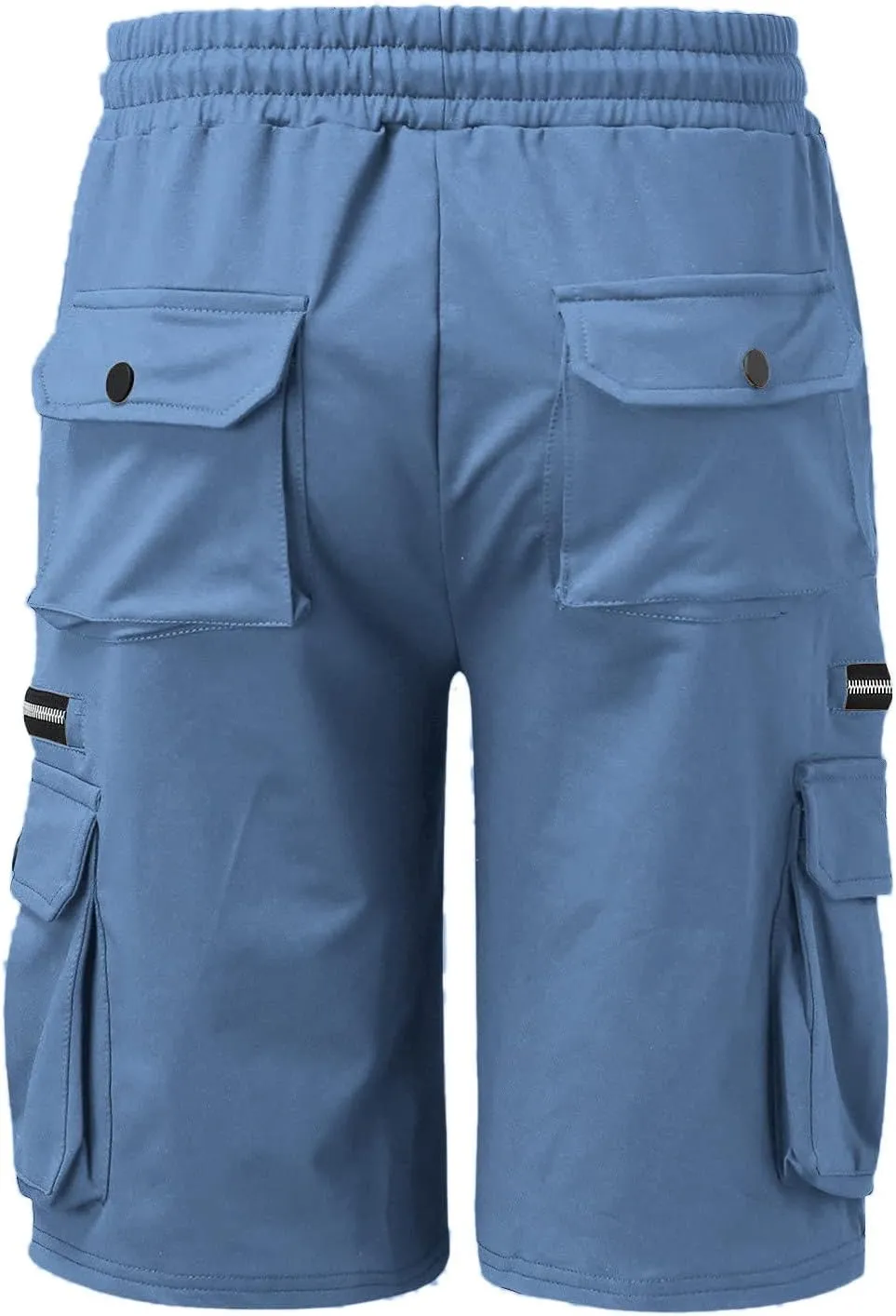 Muscularfit Shorts Men Casual Cotton Gym Athletic Workout Cargo Shorts Summer Fashion Drawstring Stretch Multi Pockets Shorts