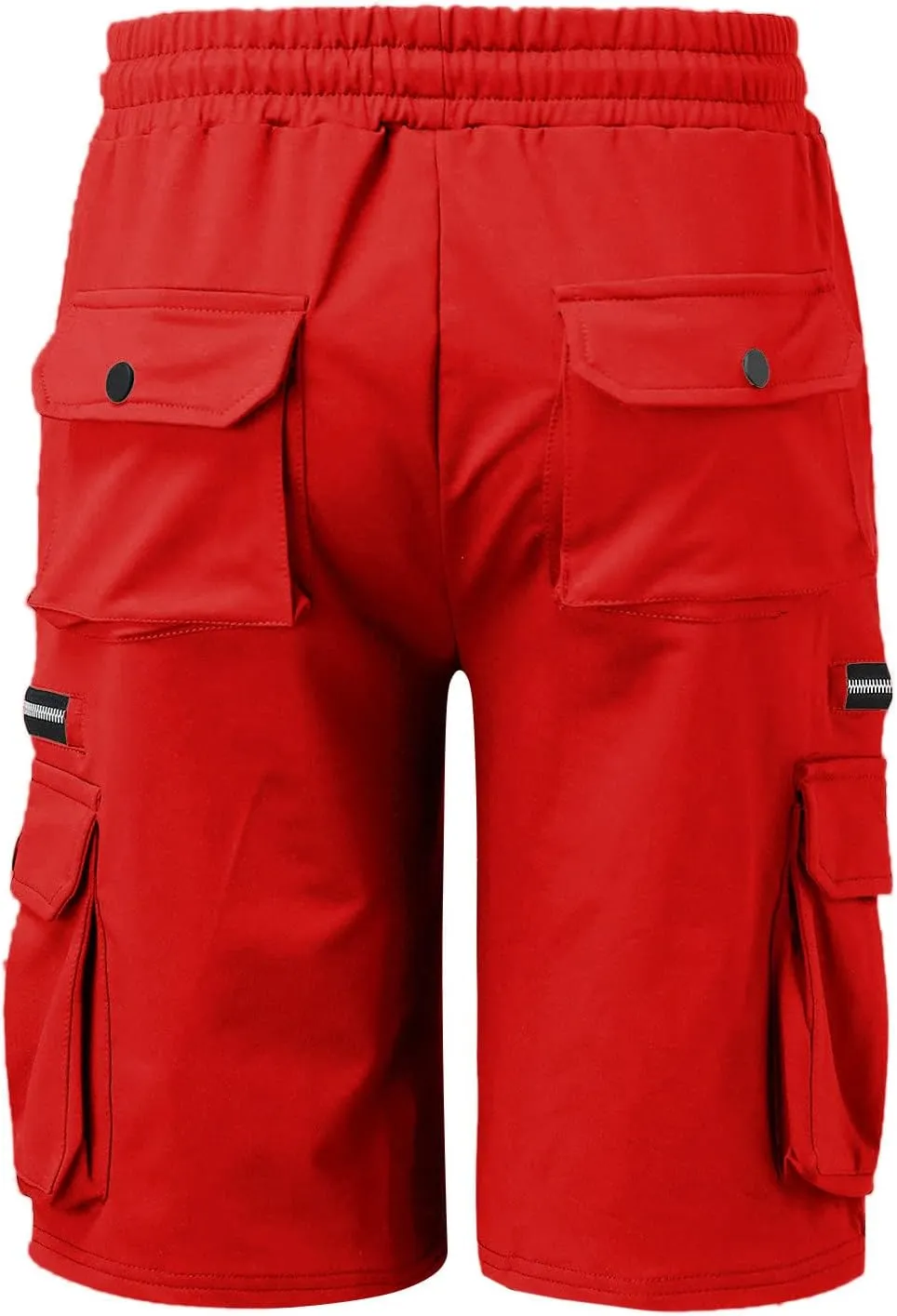 Muscularfit Shorts Men Casual Cotton Gym Athletic Workout Cargo Shorts Summer Fashion Drawstring Stretch Multi Pockets Shorts