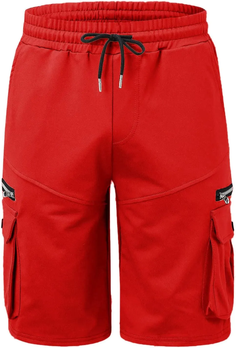 Muscularfit Shorts Men Casual Cotton Gym Athletic Workout Cargo Shorts Summer Fashion Drawstring Stretch Multi Pockets Shorts