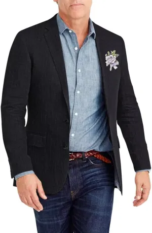 Netsky Mens Linen Blazer Casual Two Button Suit Jacket Lightweight Sport Coat for Men Summer