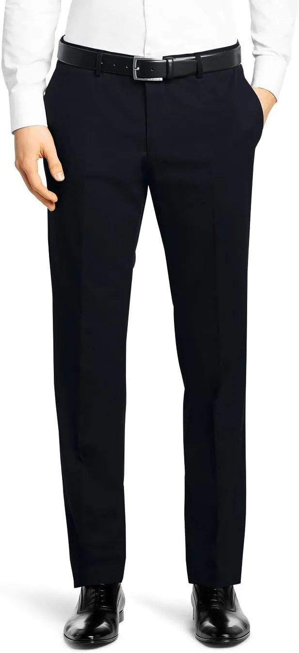 Nicoletti Men's Two Button Stretch Slim Fit Suit Ticket Pocket Jacket with Pant