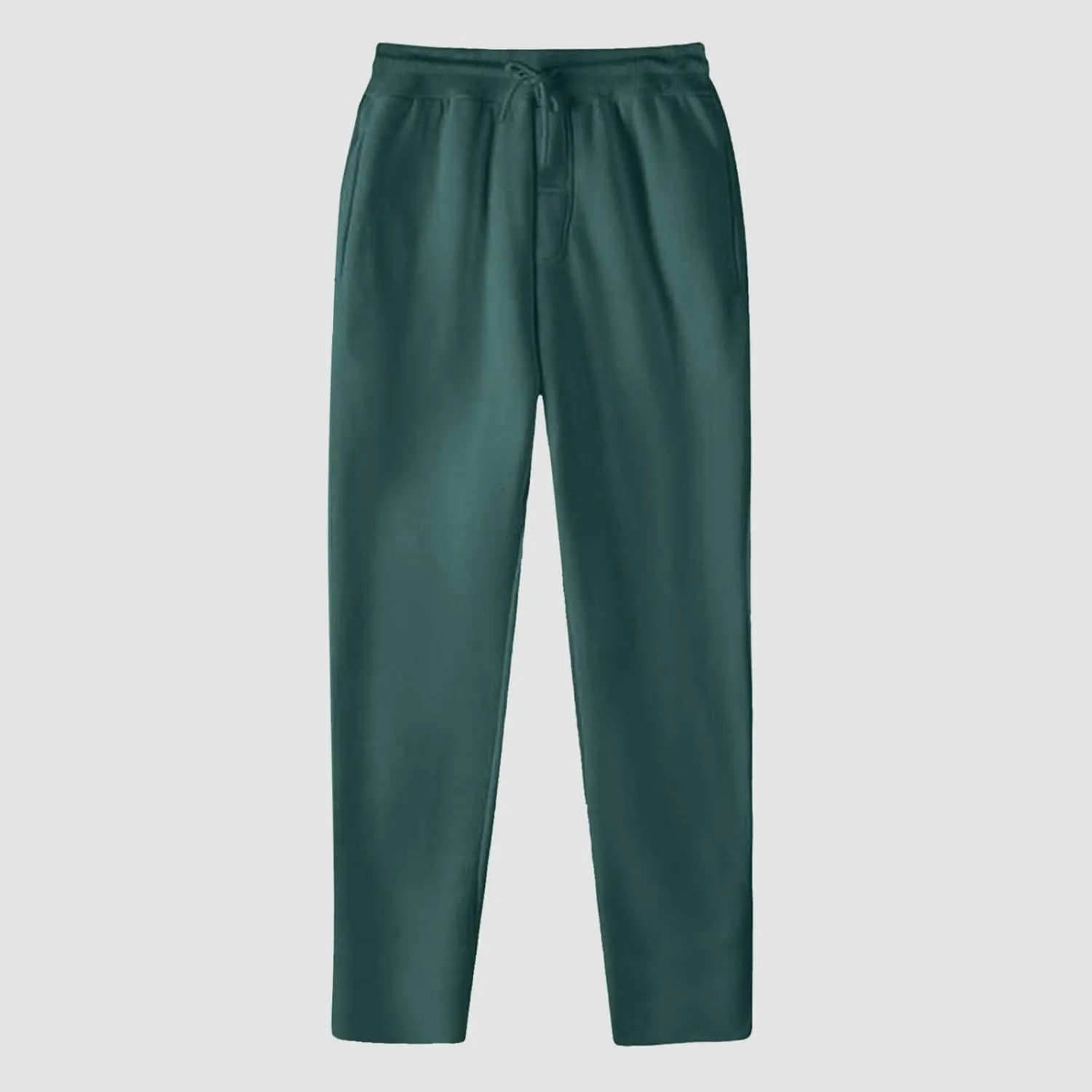 Open Leg Baggy Sweatpants for Women Fleece Lined Tall Comfy Wide Leg Sweat Pants Solid Open Bottom Straight Leg Loose