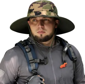 Oversized XL/XXL Sun Hat for Large Head, UV Protection Ventilated Summer Hats for Fishing Hiking Garden Beach