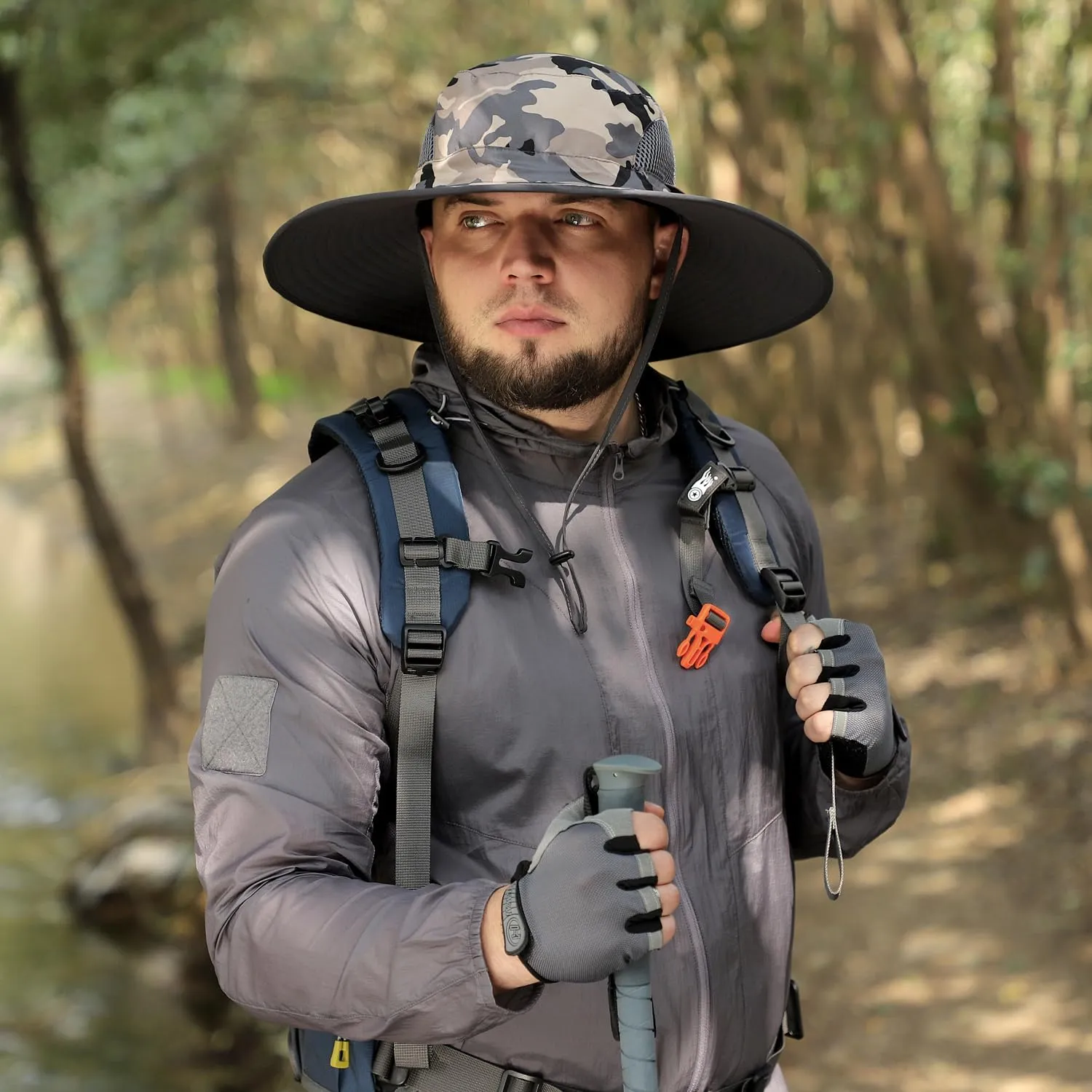 Oversized XL/XXL Sun Hat for Large Head, UV Protection Ventilated Summer Hats for Fishing Hiking Garden Beach