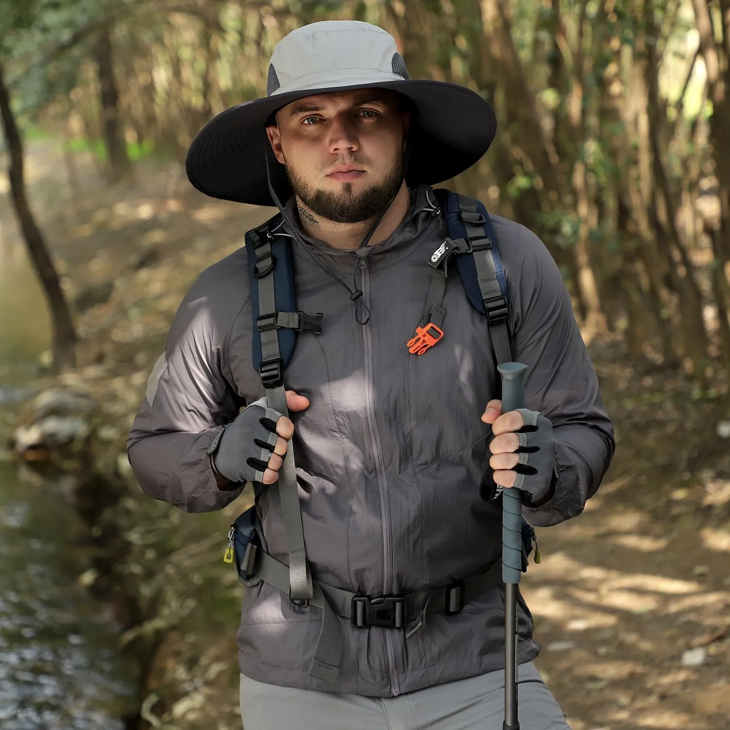 Oversized XL/XXL Sun Hat for Large Head, UV Protection Ventilated Summer Hats for Fishing Hiking Garden Beach