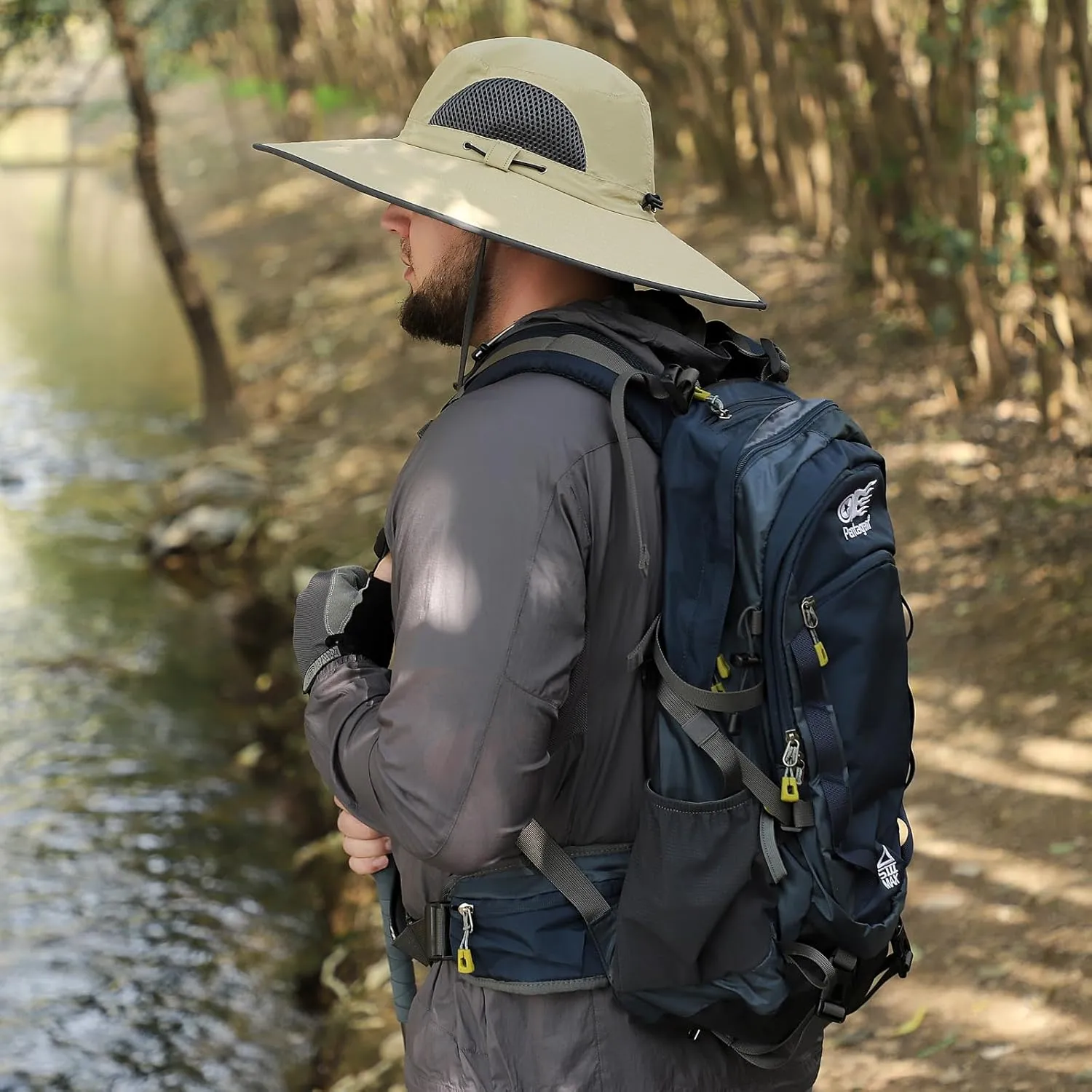 Oversized XL/XXL Sun Hat for Large Head, UV Protection Ventilated Summer Hats for Fishing Hiking Garden Beach