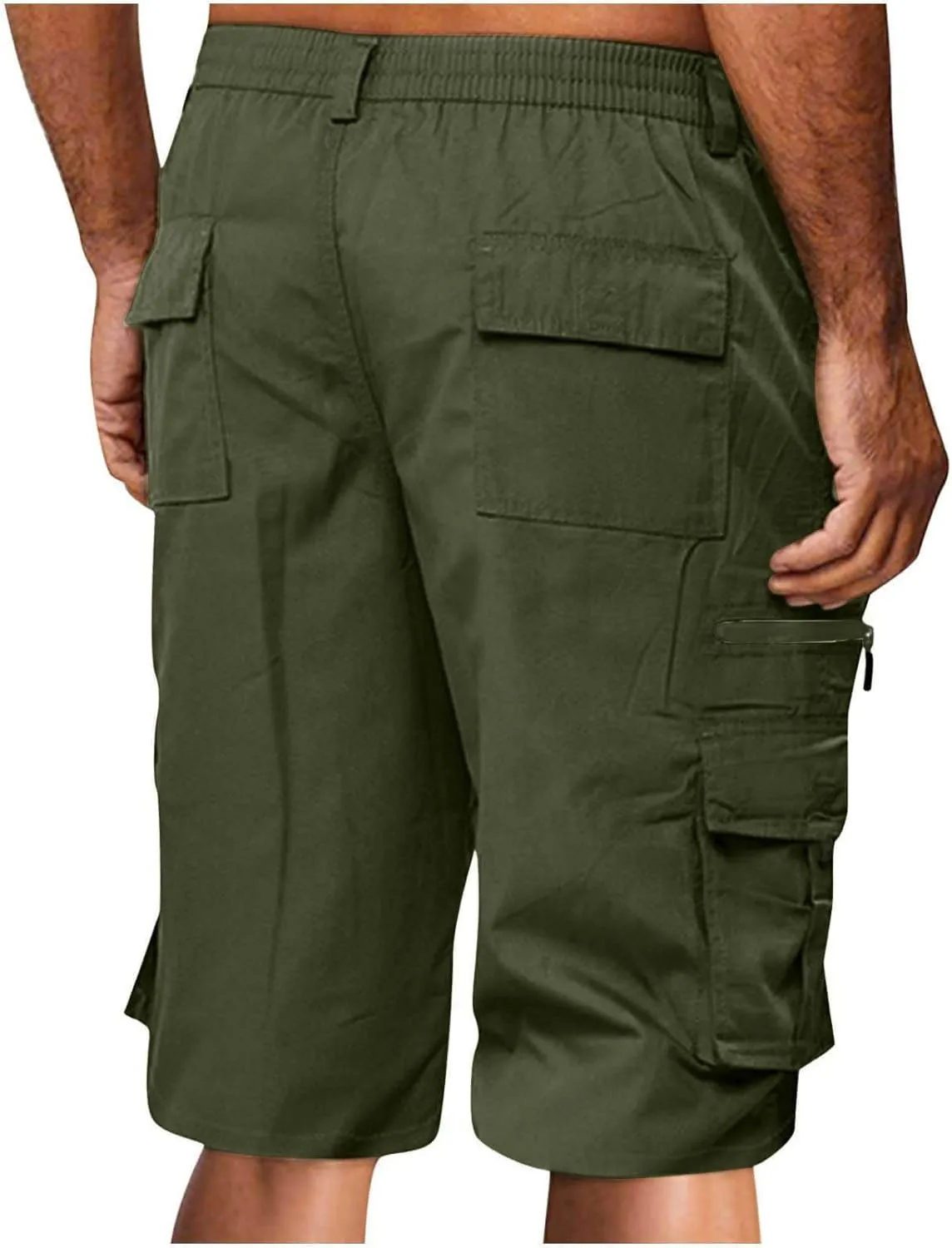 Pants for Man Summer Fall Loose Fit Cargo Straight Leg Plain Long Leg Pants Shorts Mens 2025 Fashion