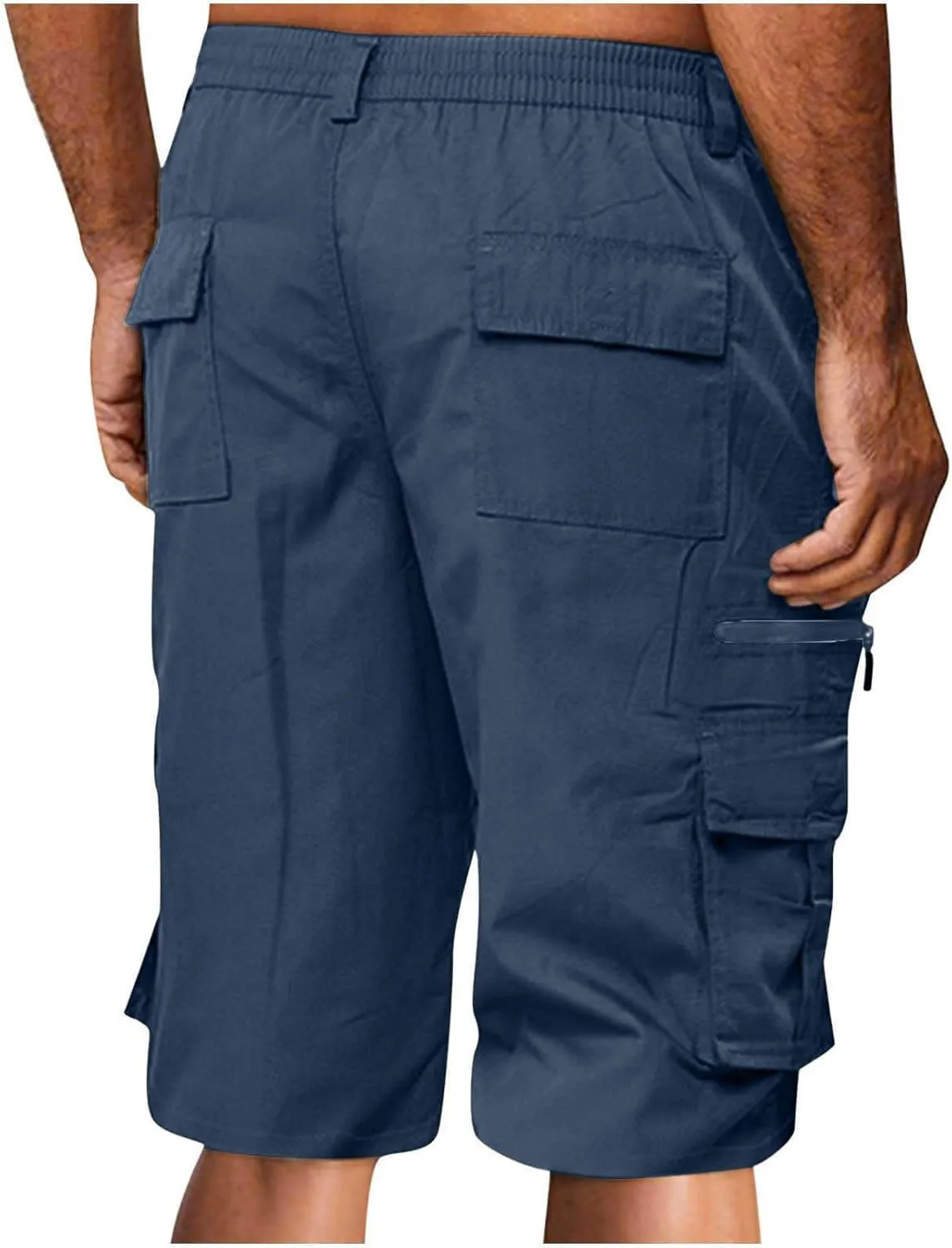 Pants for Man Summer Fall Loose Fit Cargo Straight Leg Plain Long Leg Pants Shorts Mens 2025 Fashion