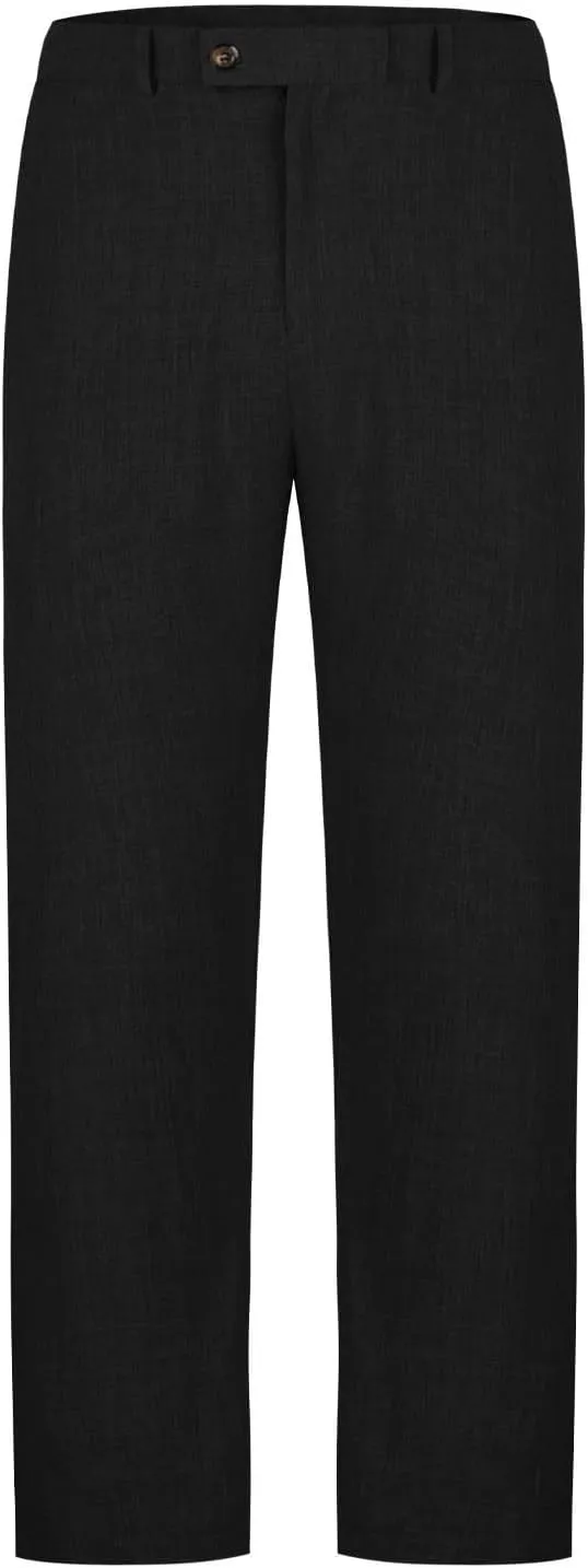 Pants for Mens Fall Summer Linen Cargo Beach Dressy Hawaiian Tropical Straight Leg Plain Long Leg Pants Mens 2025