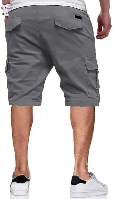 PIDOGYM Men's Classic Cargo Shorts, Waterproof Hiking Shorts Loose Fit Cargo Short with 6 Pockets