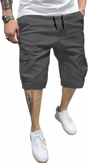 PIDOGYM Men's Classic Cargo Shorts, Waterproof Hiking Shorts Loose Fit Cargo Short with 6 Pockets