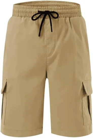 PIDOGYM Men's Classic Cargo Shorts, Waterproof Hiking Shorts Loose Fit Cargo Short with 6 Pockets