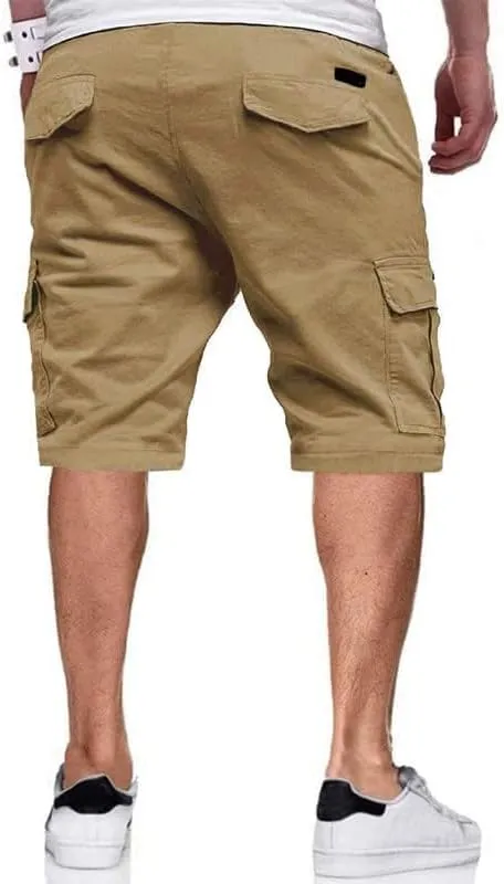 PIDOGYM Men's Classic Cargo Shorts, Waterproof Hiking Shorts Loose Fit Cargo Short with 6 Pockets
