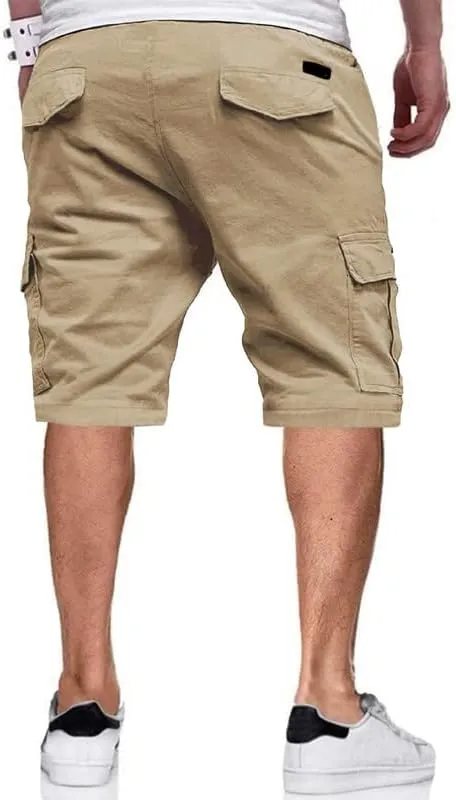 PIDOGYM Men's Classic Cargo Shorts, Waterproof Hiking Shorts Loose Fit Cargo Short with 6 Pockets