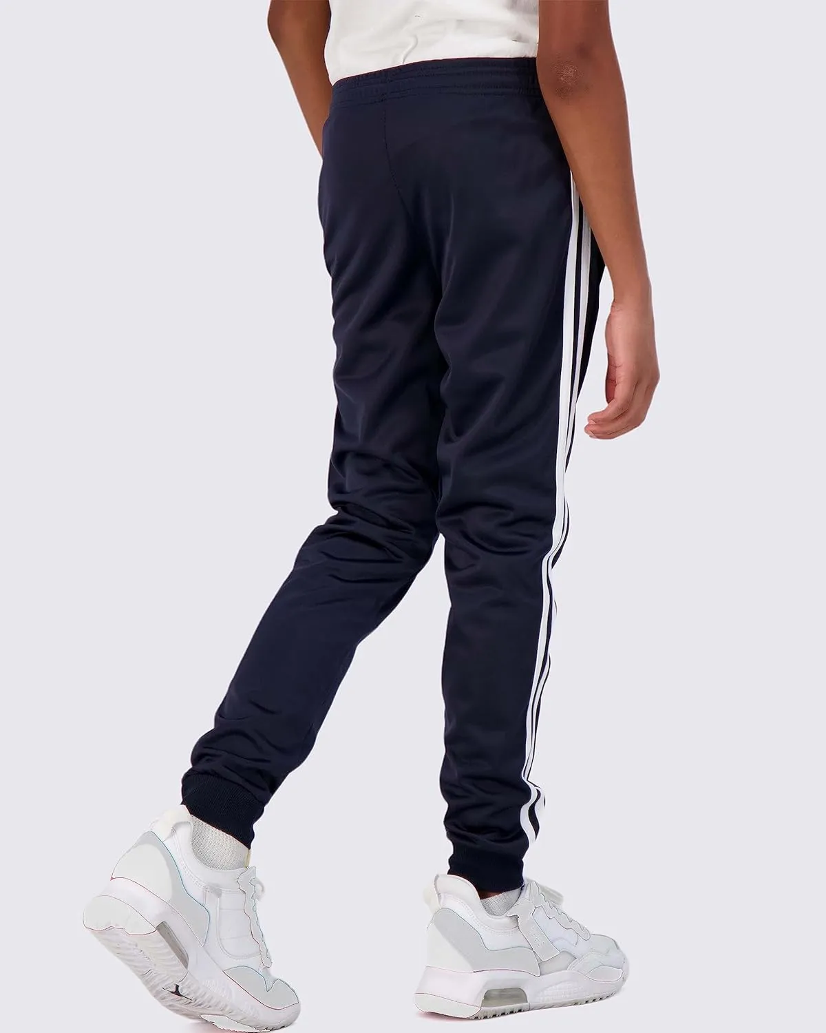 Real Essentials 3 Pack: Boy's Active Athletic Casual Jogger Sweatpants with Pockets