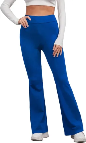 sdbrld Yoga Pants With Pockets For Women High Waist Flare Leggings Workout Crossover Bell Bottom Lounge Leggings for Women