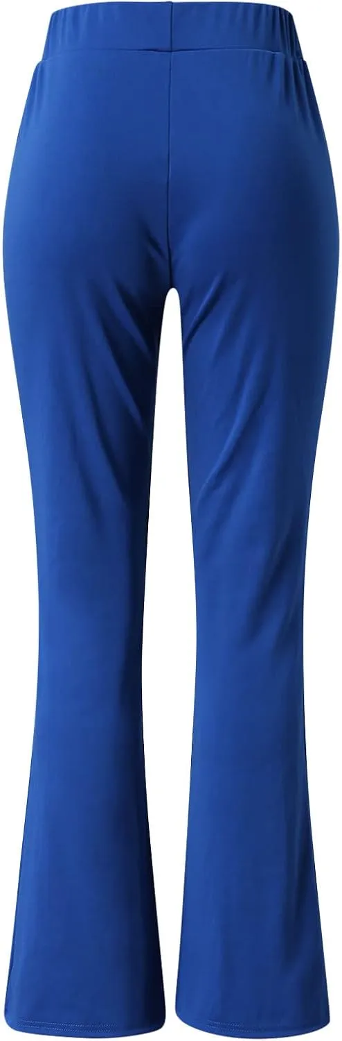 sdbrld Yoga Pants With Pockets For Women High Waist Flare Leggings Workout Crossover Bell Bottom Lounge Leggings for Women