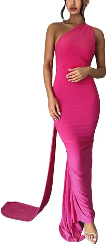 Sexy Tie Dye Print Tank Dress Slim Fit Split Long Dress in Cotton Sleeveless Dress Elegant Night Party Dress Summer Wear